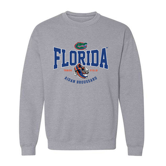 Florida - NCAA Men's Track & Field : Aidan Broussard - Fashion Shersey Crewneck Sweatshirt