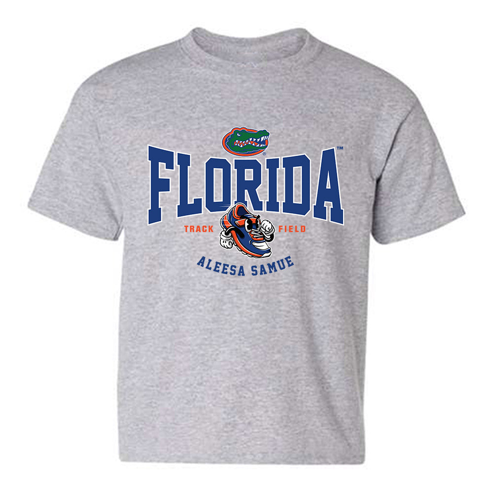 Florida - NCAA Women's Track & Field : Aleesa Samue - Fashion Shersey Youth T-Shirt-0