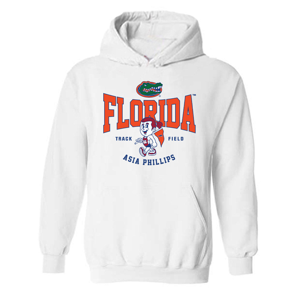 Florida - NCAA Women's Track & Field : Asia Phillips - Fashion Shersey Hooded Sweatshirt