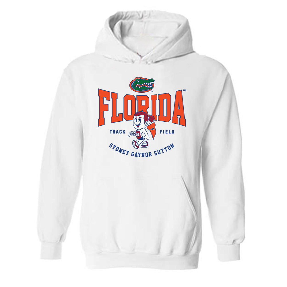 Florida - NCAA Women's Track & Field : Sydney Gaynor Sutton - Fashion Shersey Hooded Sweatshirt-0