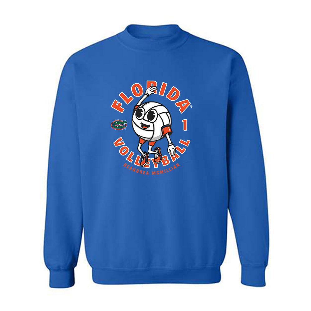 Florida - NCAA Women's Volleyball : DeAndrea McMillian - Fashion Shersey Crewneck Sweatshirt-0