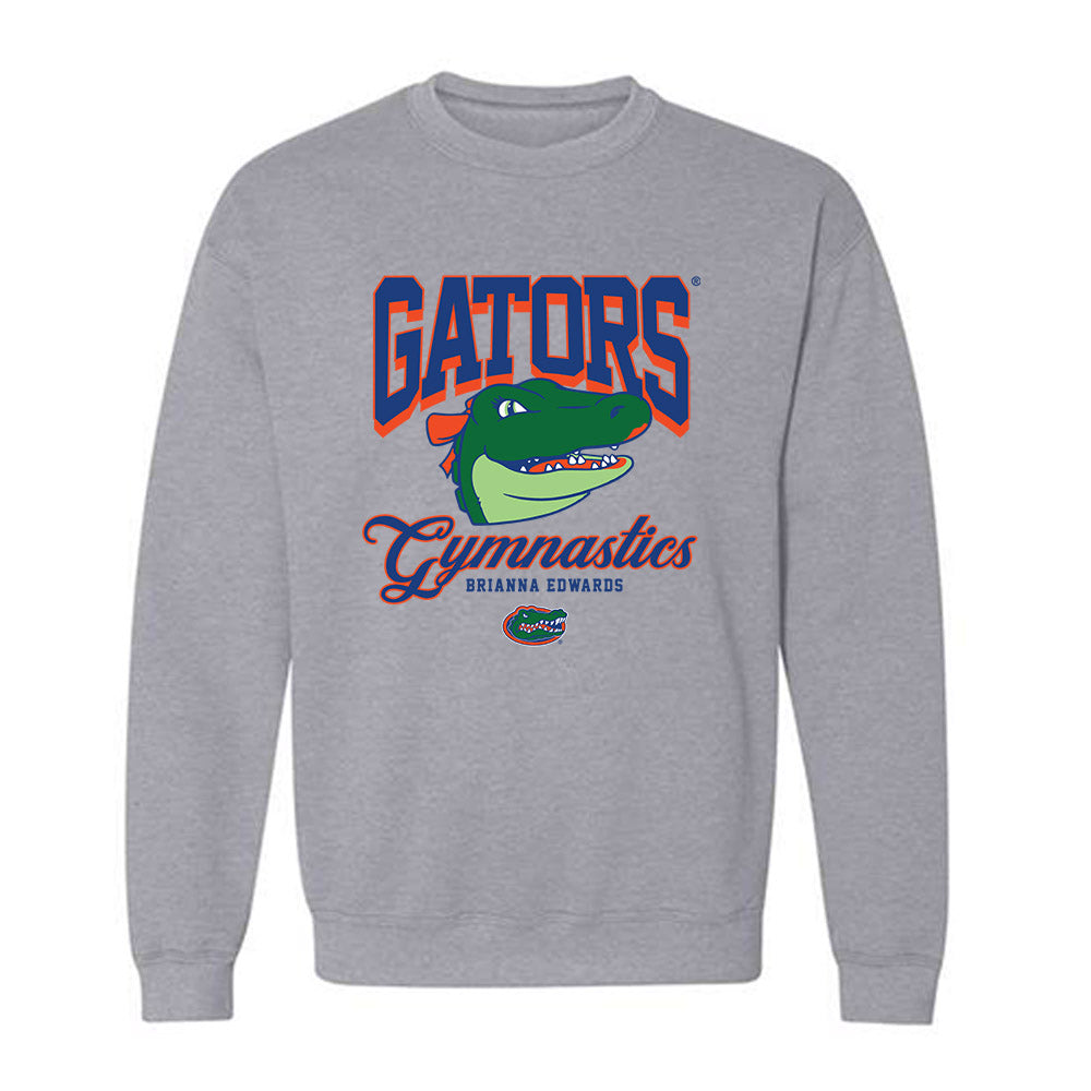 Florida - NCAA Women's Gymnastics : Brianna Edwards - Fashion Shersey Crewneck Sweatshirt-0