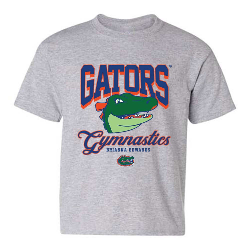 Florida - NCAA Women's Gymnastics : Brianna Edwards - Fashion Shersey Youth T-Shirt-0