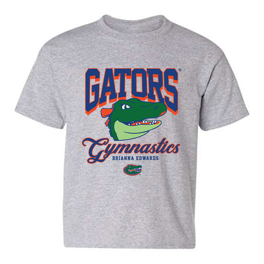 Florida - NCAA Women's Gymnastics : Brianna Edwards - Fashion Shersey Youth T-Shirt-0