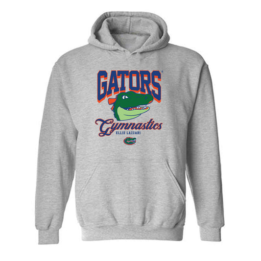 Florida - NCAA Women's Gymnastics : Ellie Lazzari - Fashion Shersey Hooded Sweatshirt-0