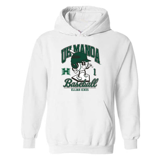 Hawaii - NCAA Baseball : Elijah Ickes - Fashion Shersey Hooded Sweatshirt