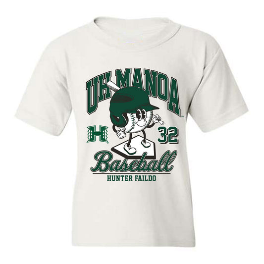 Hawaii - NCAA Baseball : Hunter Faildo - Fashion Shersey Youth T-Shirt