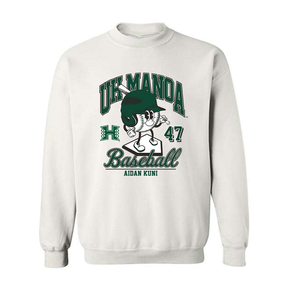 Hawaii - NCAA Baseball : Aidan Kuni - Fashion Shersey Crewneck Sweatshirt-0