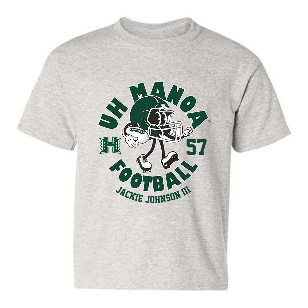 Hawaii - NCAA Football : Jackie Johnson III - Youth T-Shirt