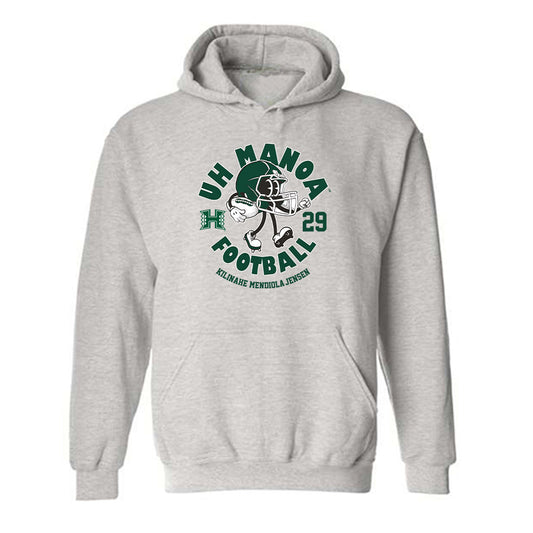 Hawaii - NCAA Football : Kilinahe Mendiola-Jensen - Hooded Sweatshirt