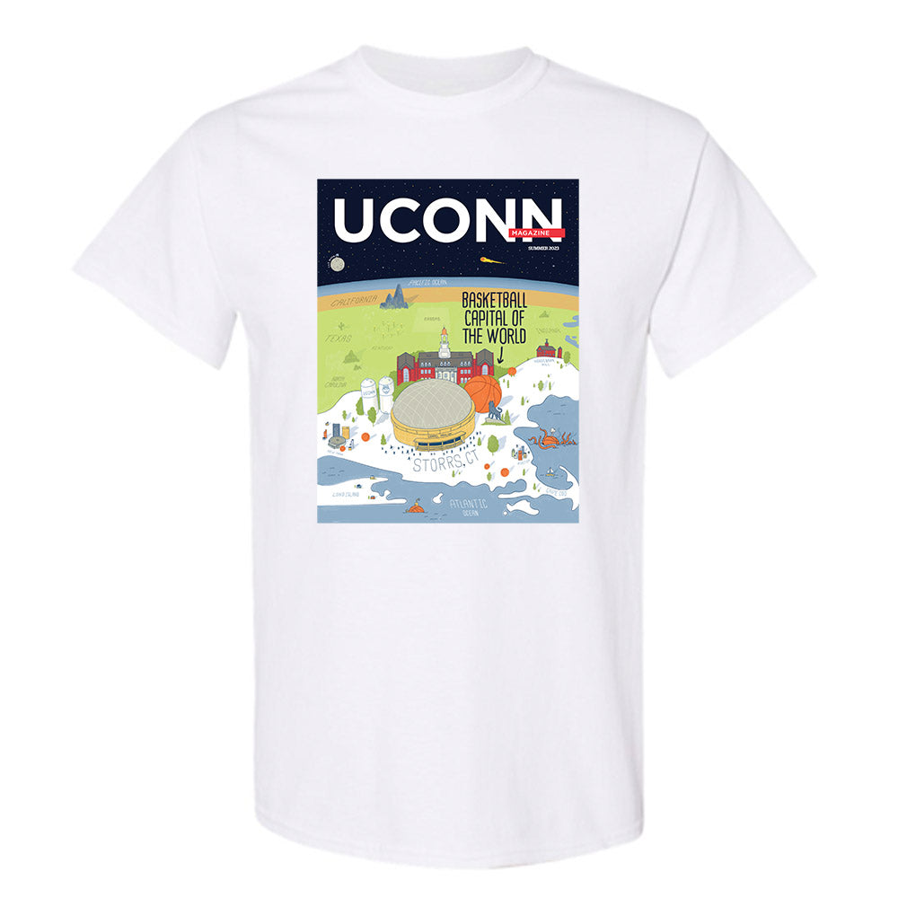 UConn - Basketball Capital T-Shirt-0