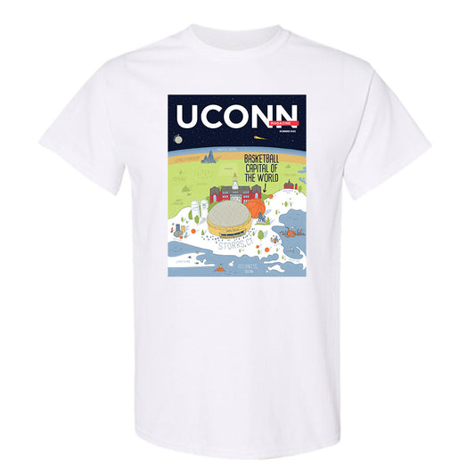 UConn - Basketball Capital T-Shirt-0