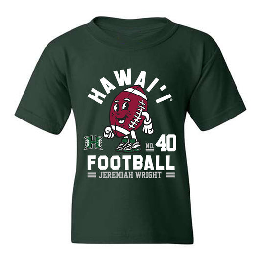 Hawaii - NCAA Football : Jeremiah Wright - Fashion Shersey Youth T-Shirt