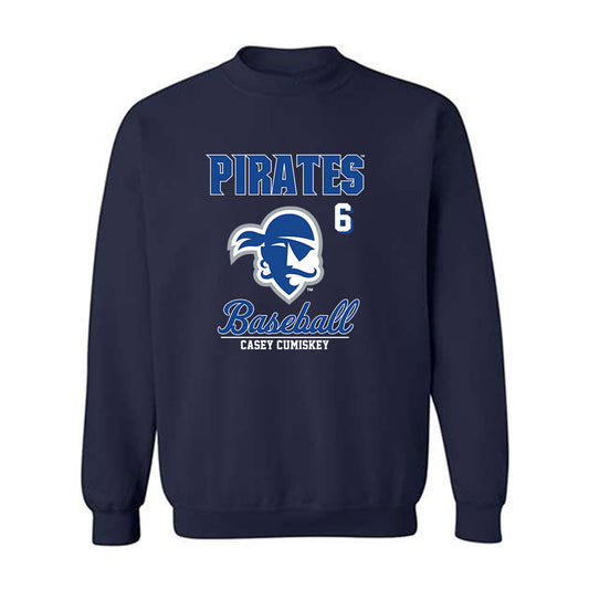 Seton Hall - NCAA Baseball : Casey Cumiskey - Fashion Shersey Crewneck Sweatshirt-0