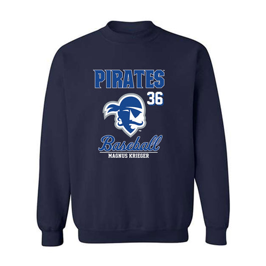 Seton Hall - NCAA Baseball : Magnus Krieger - Fashion Shersey Crewneck Sweatshirt-0
