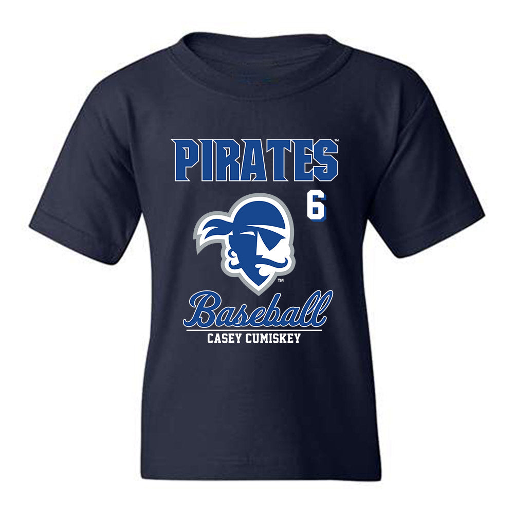 Seton Hall - NCAA Baseball : Casey Cumiskey - Fashion Shersey Youth T-Shirt-0