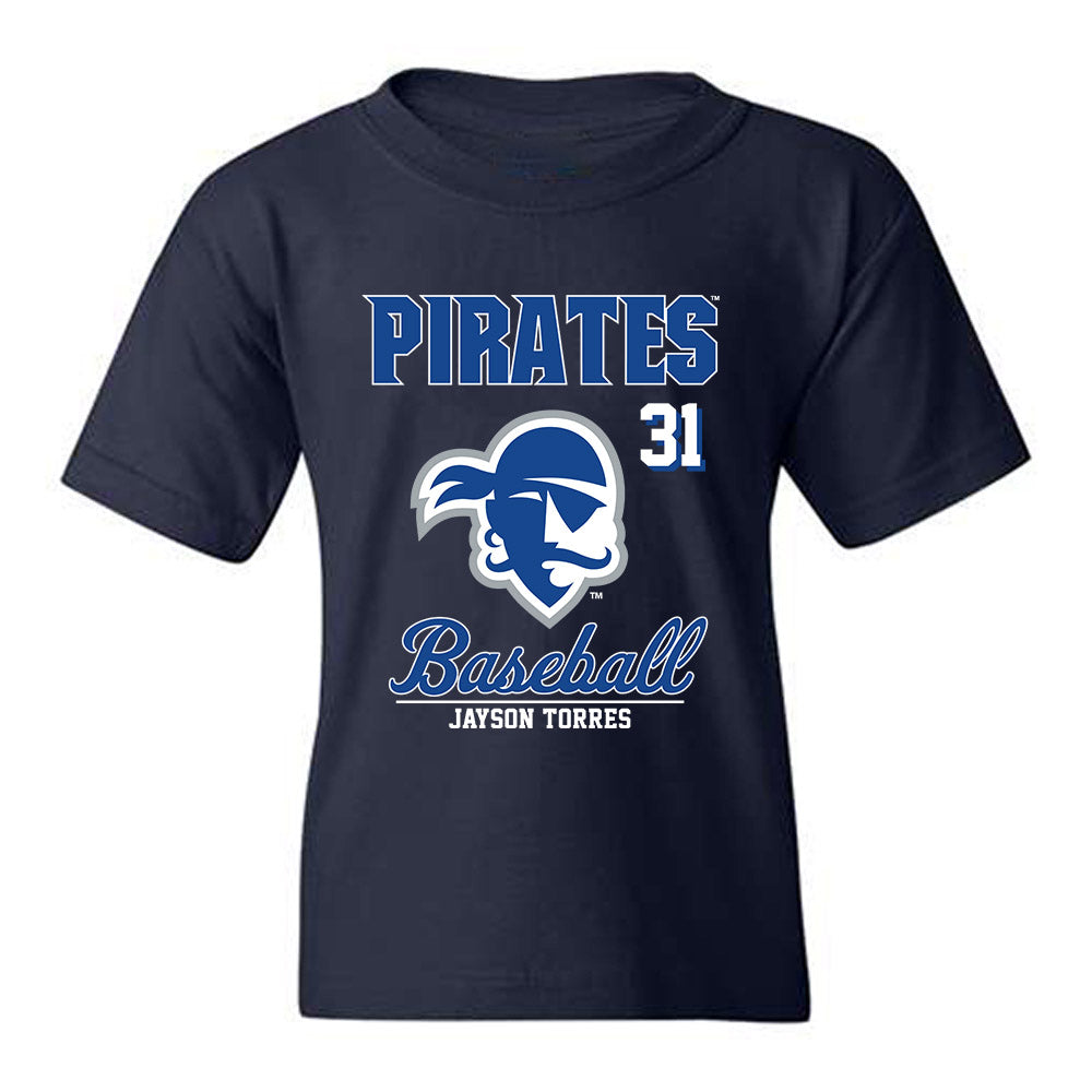 Seton Hall - NCAA Baseball : Jayson Torres - Fashion Shersey Youth T-Shirt-0