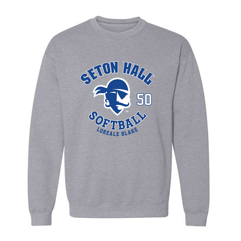 Seton Hall - NCAA Softball : Loreale Blake - Fashion Shersey Crewneck Sweatshirt-0