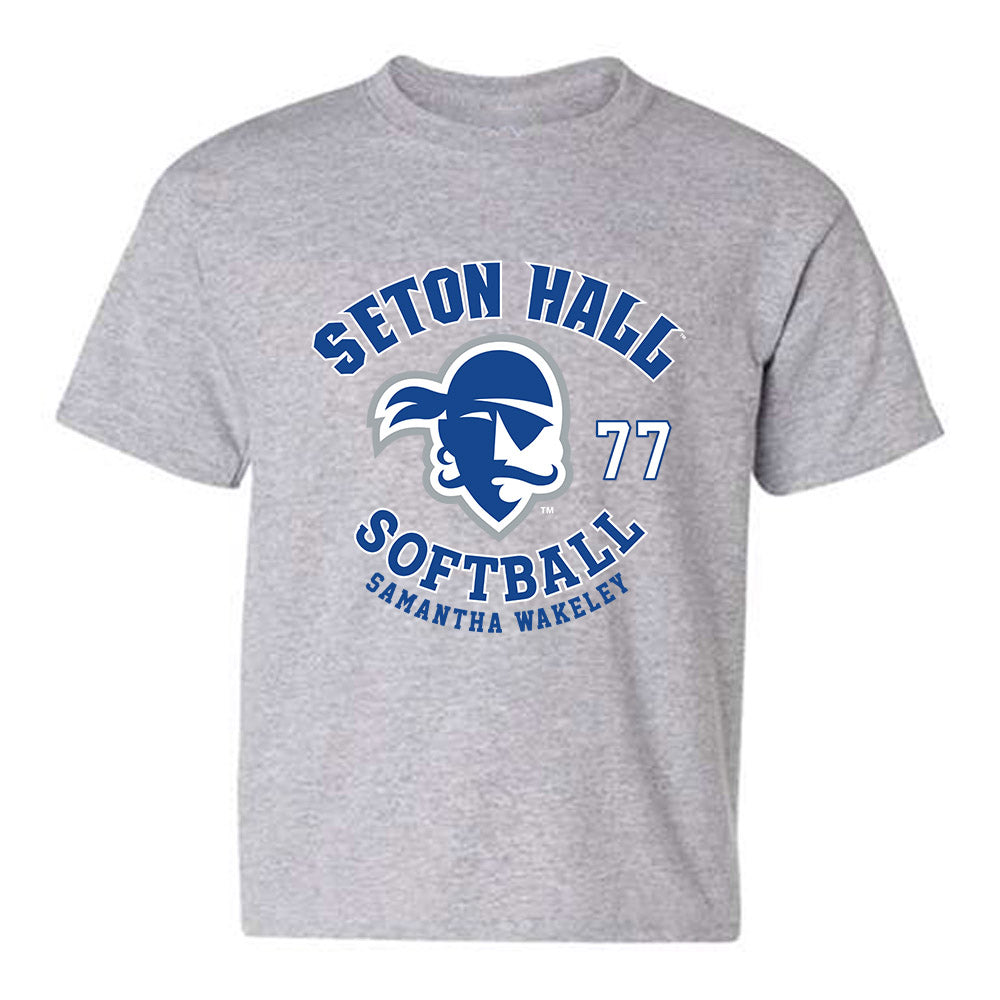 Seton Hall - NCAA Softball : Samantha Wakeley - Fashion Shersey Youth T-Shirt-0