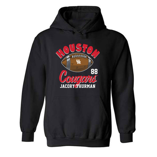 Houston - NCAA Football : Jacory Thurman - Fashion Shersey Hooded Sweatshirt-0