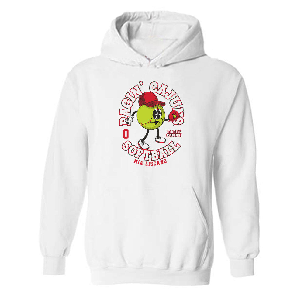 Louisiana - NCAA Softball : Mia Liscano - Fashion Shersey Hooded Sweatshirt-0