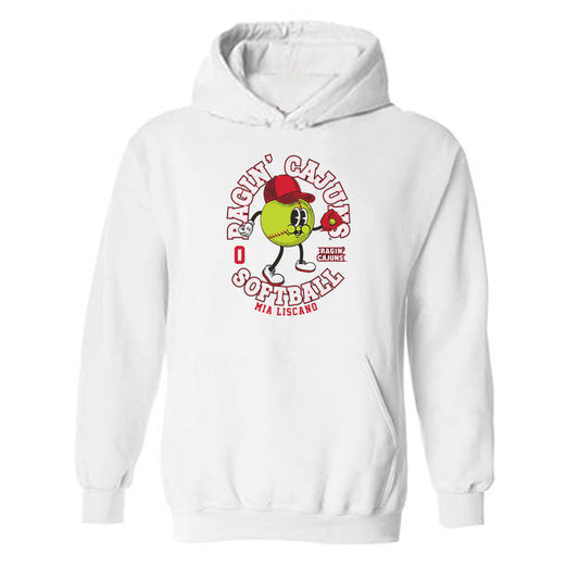 Louisiana - NCAA Softball : Mia Liscano - Fashion Shersey Hooded Sweatshirt-0