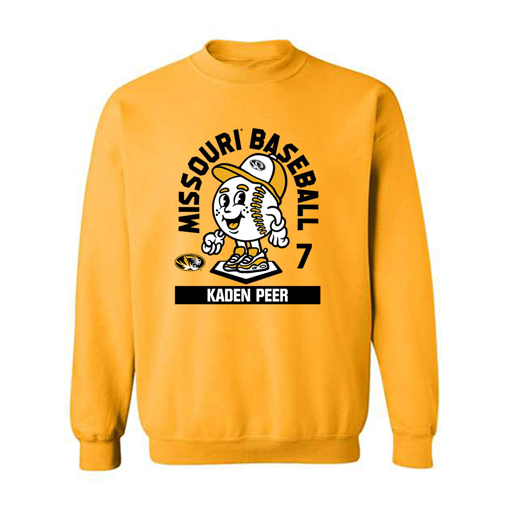 Missouri - NCAA Baseball : Kaden Peer - Fashion Shersey Crewneck Sweatshirt-0