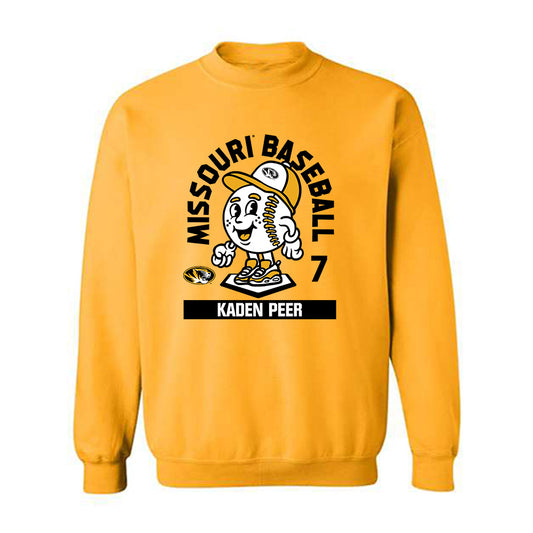 Missouri - NCAA Baseball : Kaden Peer - Fashion Shersey Crewneck Sweatshirt-0