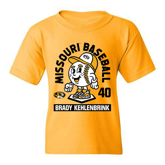 Missouri - NCAA Baseball : Brady Kehlenbrink - Fashion Shersey Youth T-Shirt-0