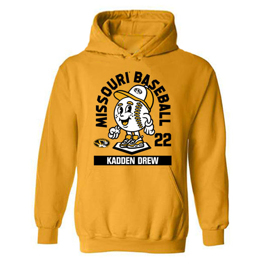 Missouri - NCAA Baseball : Kadden Drew - Fashion Shersey Hooded Sweatshirt-0