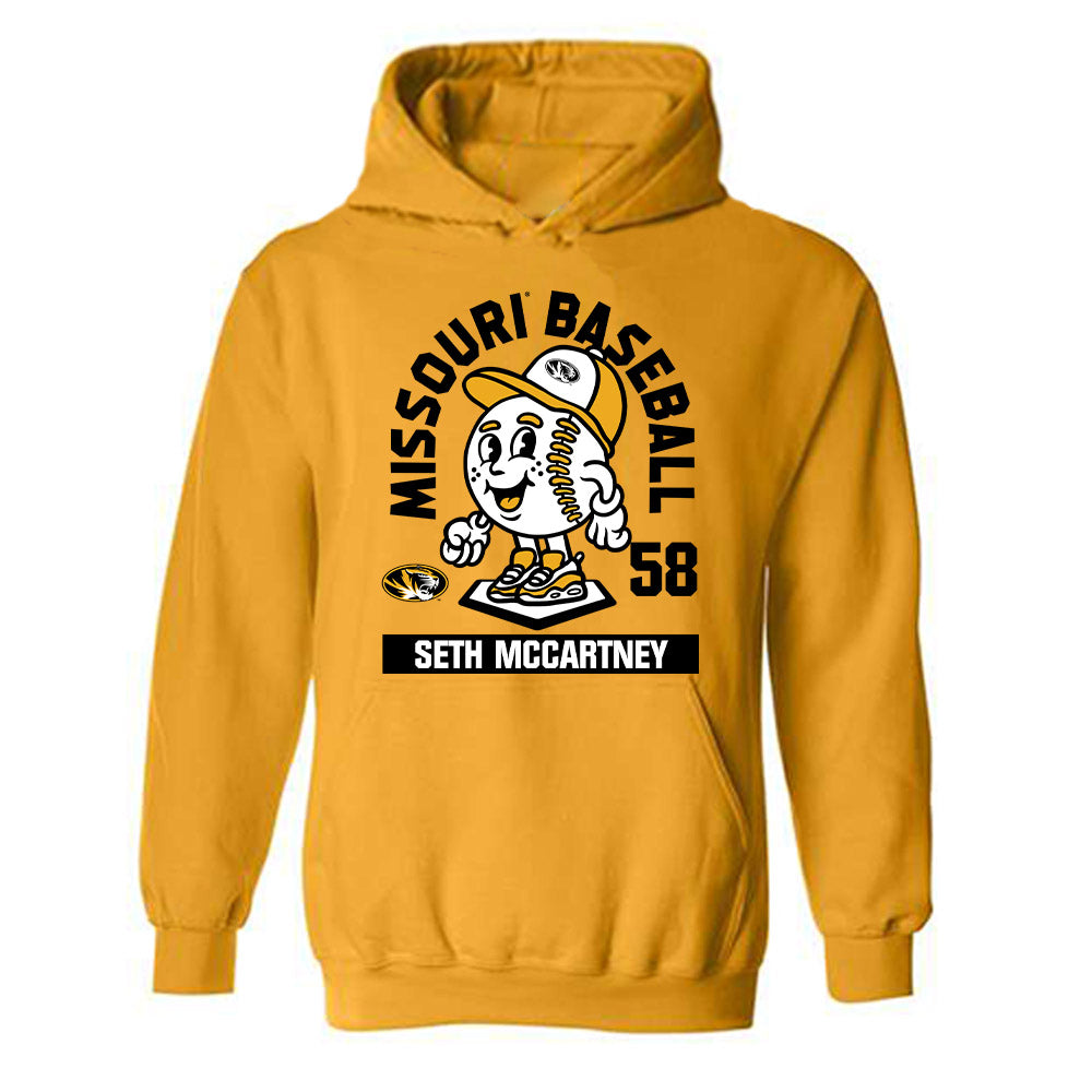 Missouri - NCAA Baseball : Seth McCartney - Fashion Shersey Hooded Sweatshirt-0