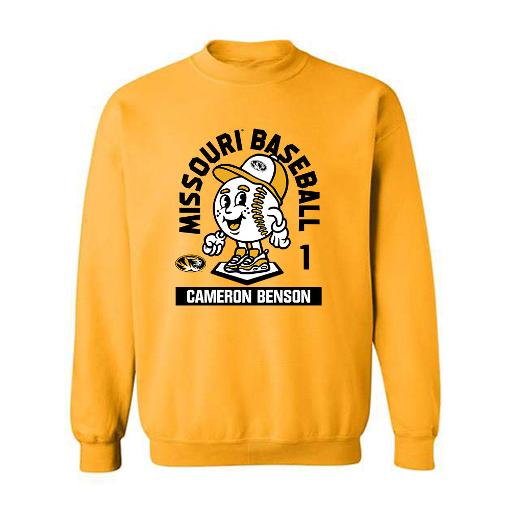 Missouri - NCAA Baseball : Cameron Benson - Fashion Shersey Crewneck Sweatshirt-0