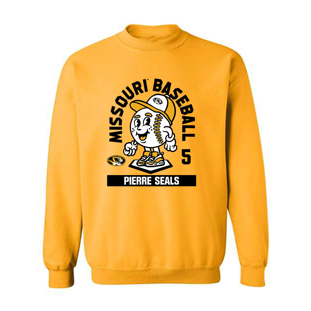 Missouri - NCAA Baseball : Pierre Seals - Fashion Shersey Crewneck Sweatshirt-0