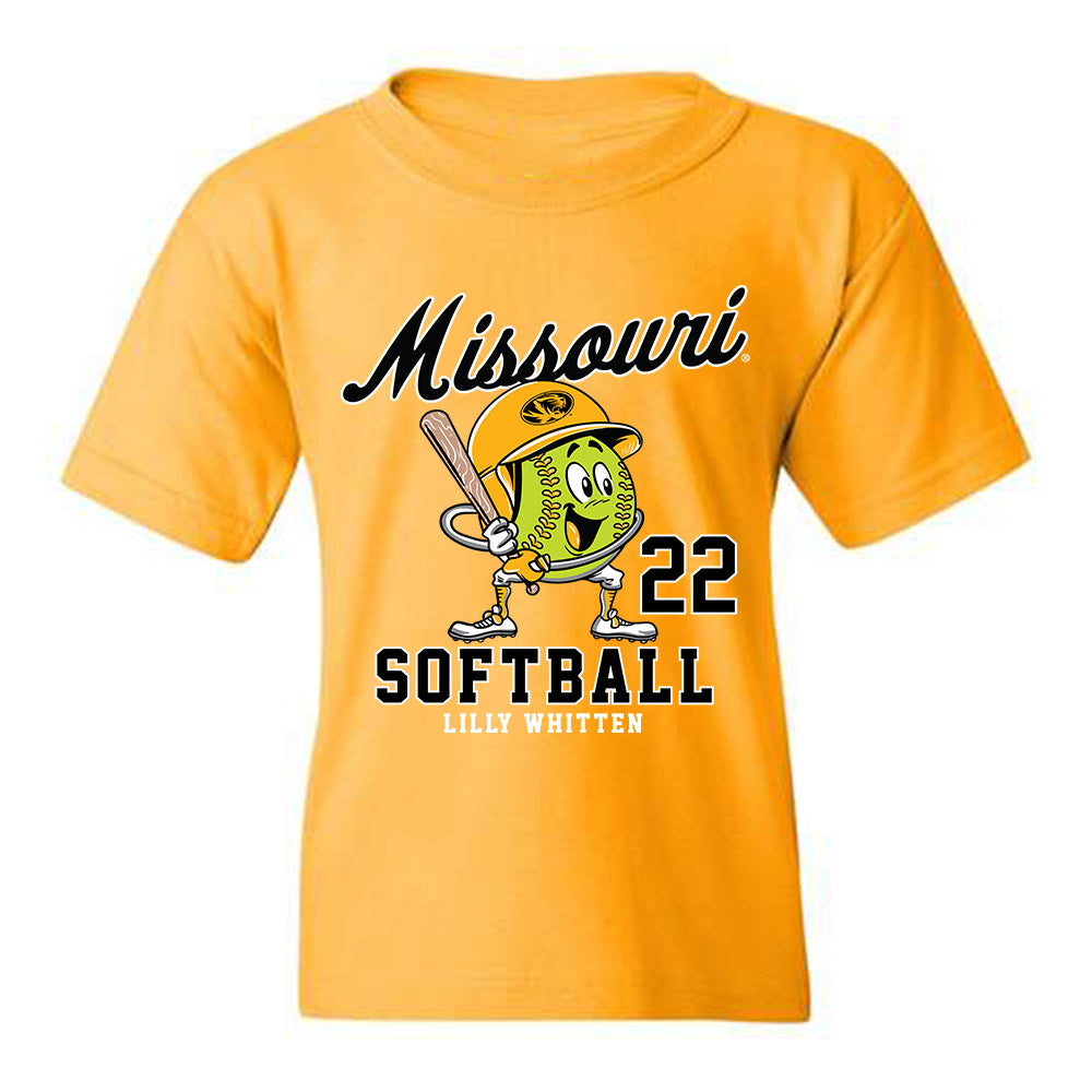 Missouri - NCAA Softball : lilly whitten - Youth T-Shirt Fashion Shersey