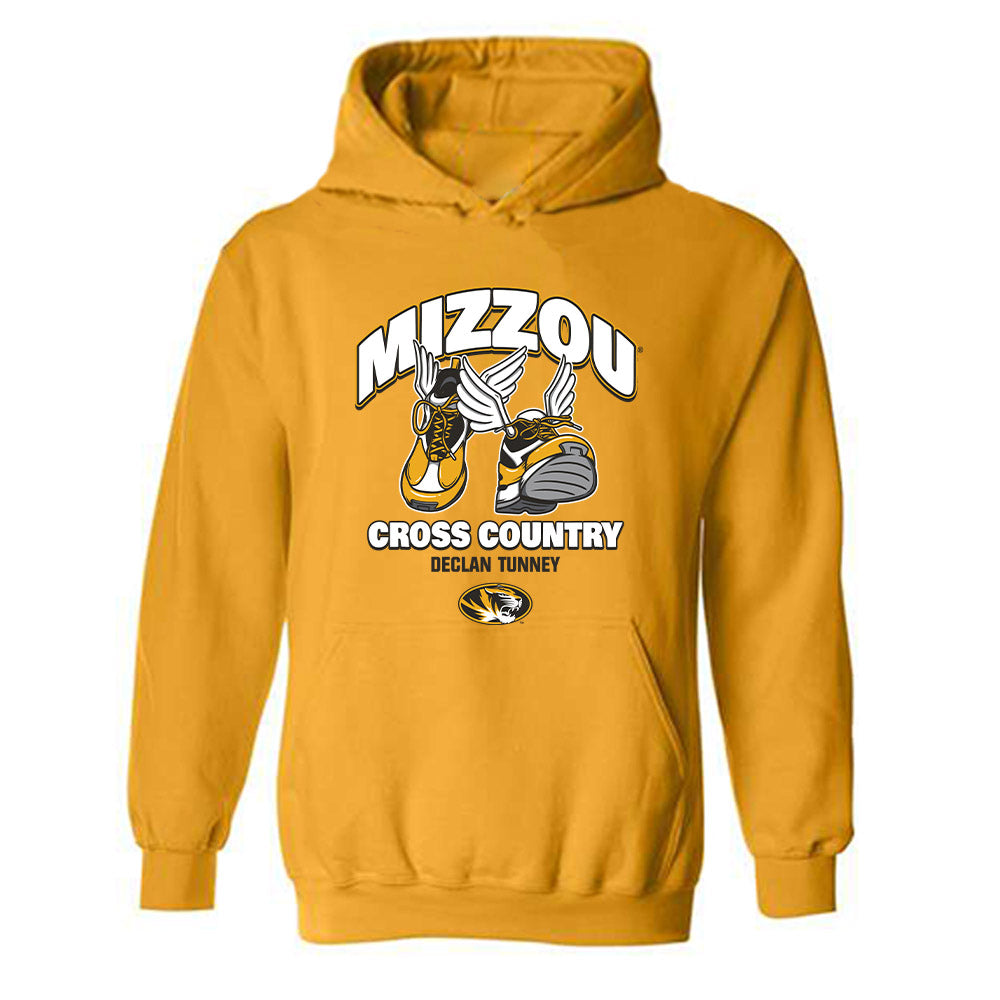 Missouri - NCAA Men's Cross Country : Declan Tunney - Fashion Shersey Hooded Sweatshirt-0