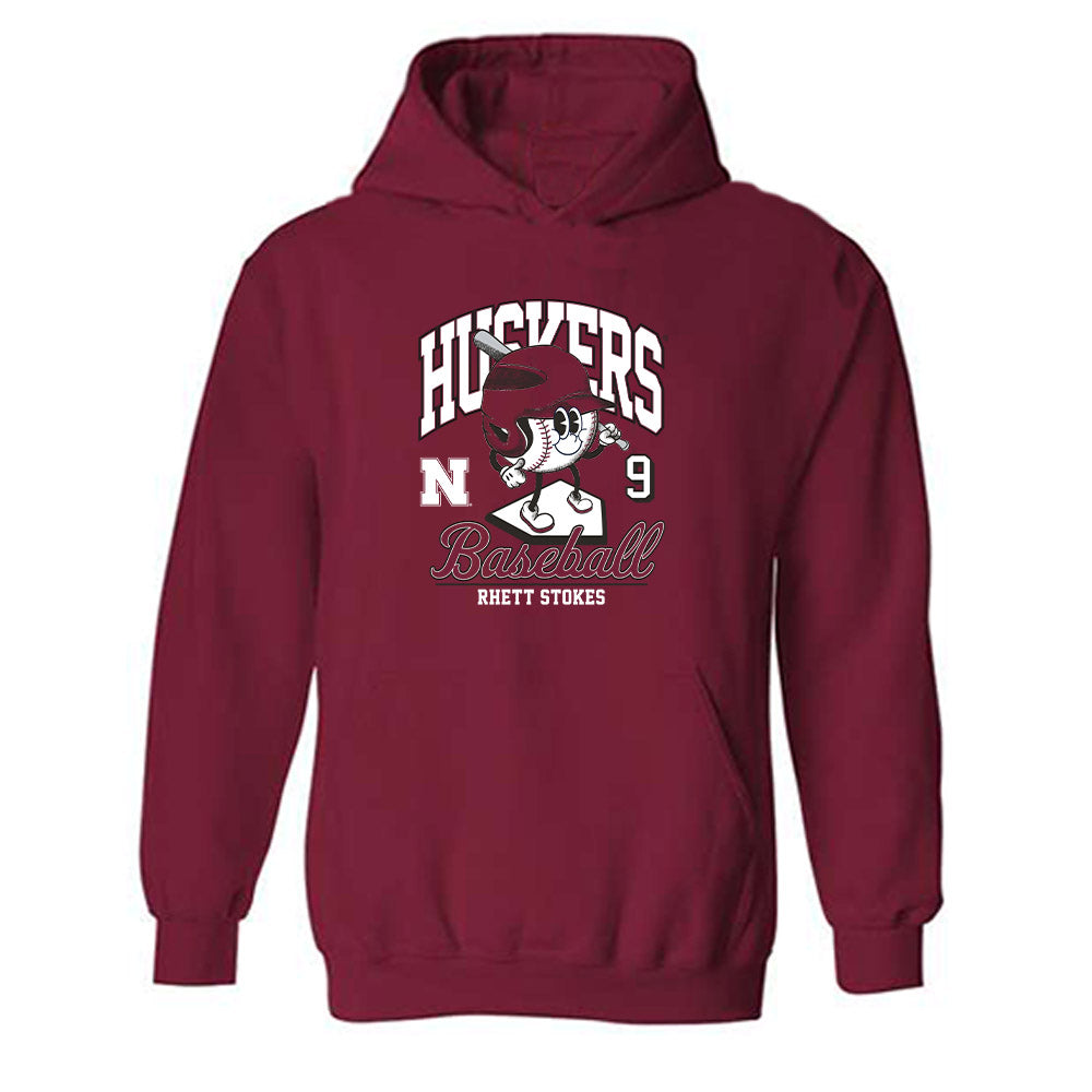 Nebraska - NCAA Baseball : Rhett Stokes - Hooded Sweatshirt Fashion Shersey