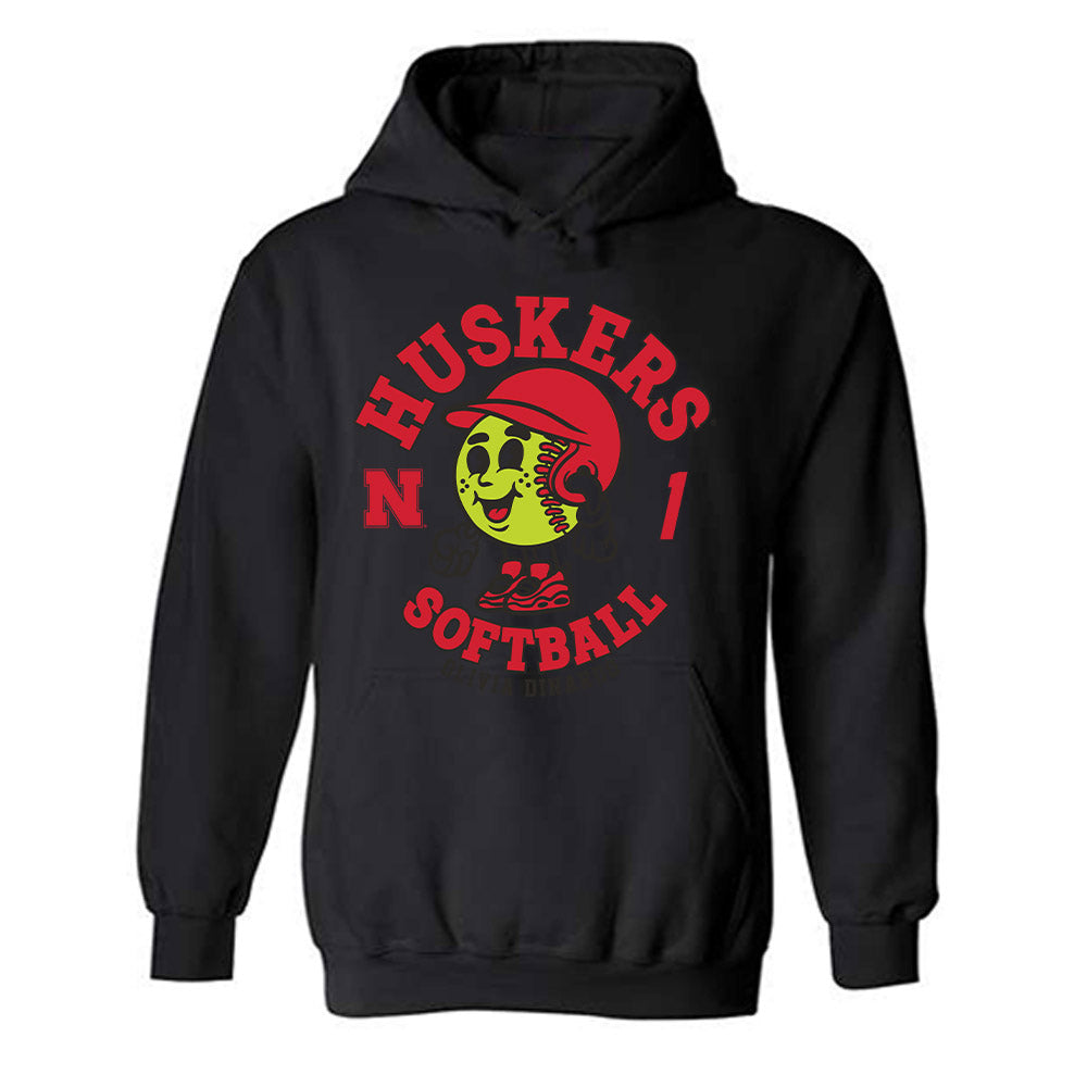 Nebraska - NCAA Softball : Olivia DiNardo - Fashion Shersey Hooded Sweatshirt-0