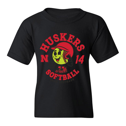 Nebraska - NCAA Softball : Kacie Hoffmann - Fashion Shersey Youth T-Shirt-0