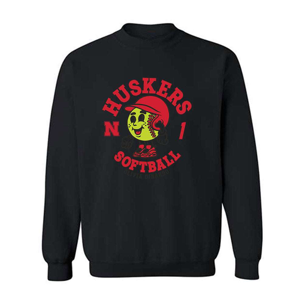 Nebraska - NCAA Softball : Olivia DiNardo - Fashion Shersey Crewneck Sweatshirt-0