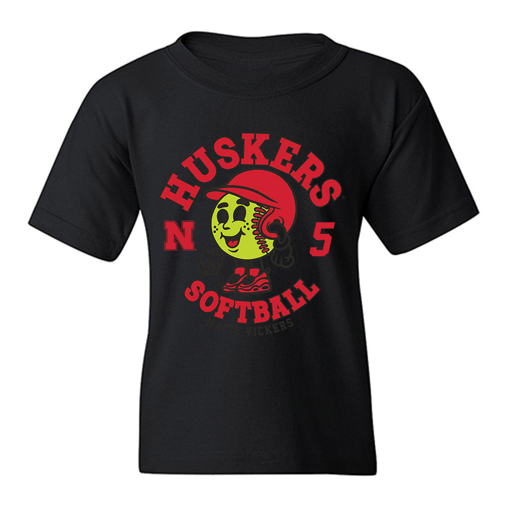 Nebraska - NCAA Softball : Macie Vickers - Fashion Shersey Youth T-Shirt-0