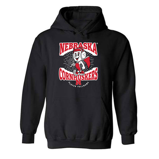 Nebraska - NCAA Wrestling : Omar Ayoub - Fashion Shersey Hooded Sweatshirt-0