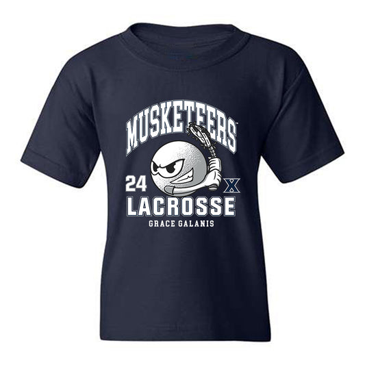 Xavier - NCAA Women's Lacrosse : Grace Galanis - Youth T-Shirt-0