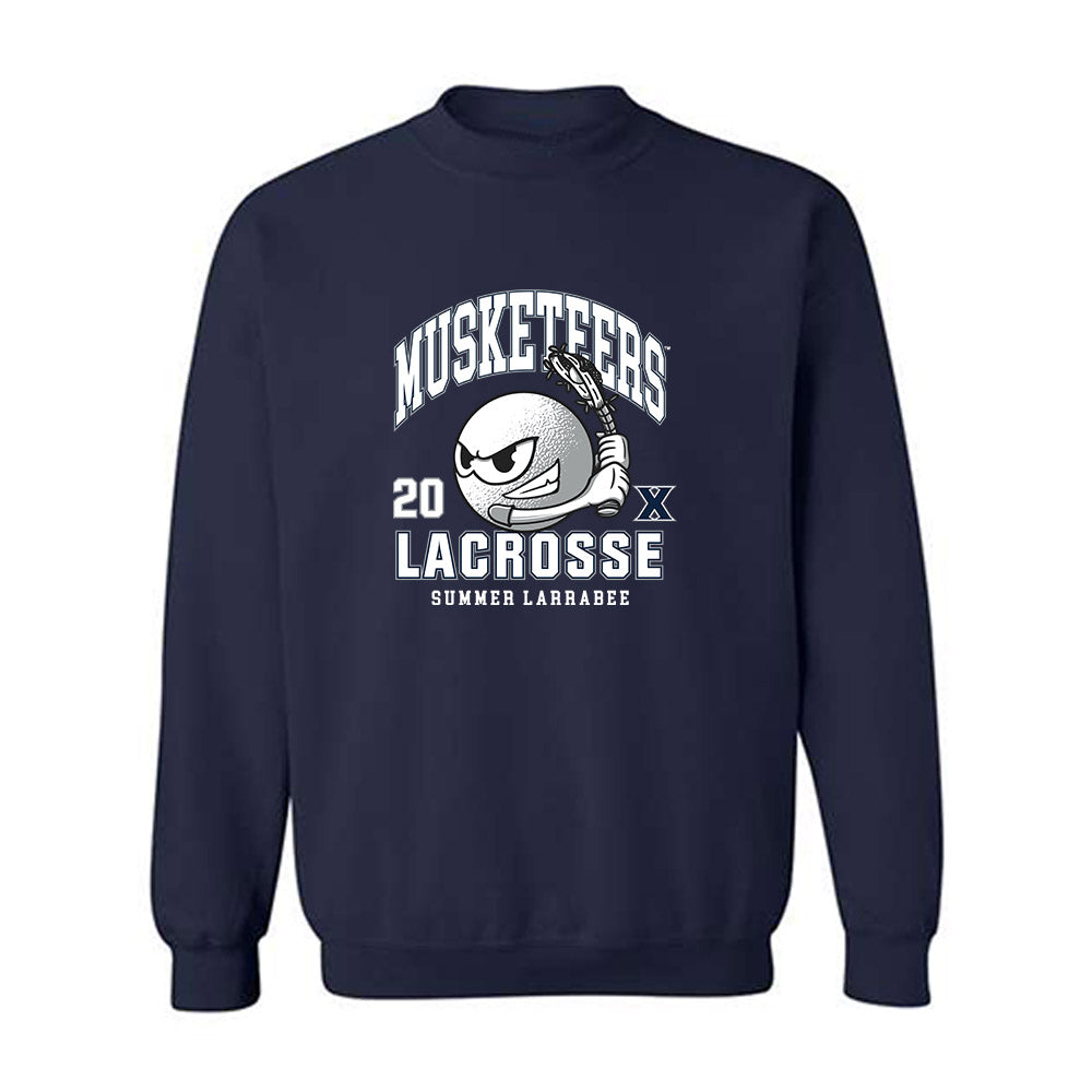 Xavier - NCAA Women's Lacrosse : Summer Larrabee - Crewneck Sweatshirt-0