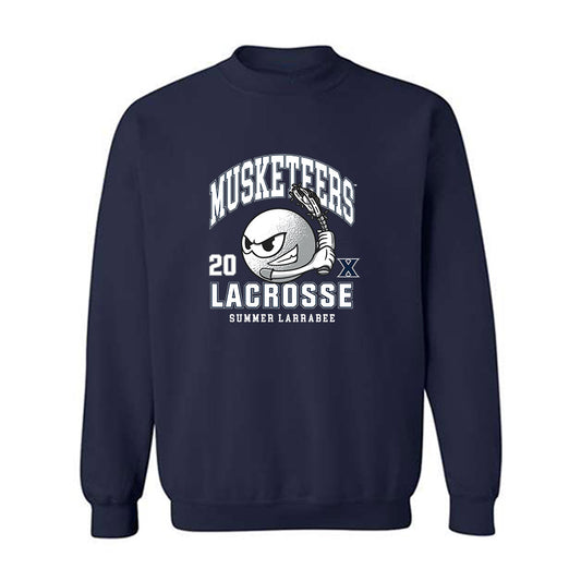 Xavier - NCAA Women's Lacrosse : Summer Larrabee - Crewneck Sweatshirt-0