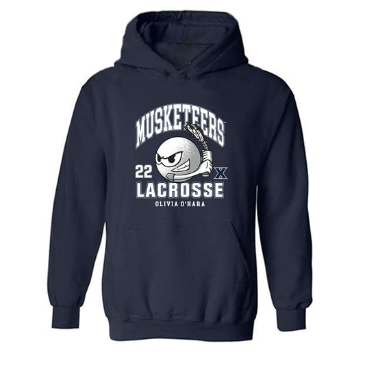 Xavier - NCAA Women's Lacrosse : Olivia O'Hara - Hooded Sweatshirt-0