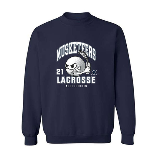 Xavier - NCAA Women's Lacrosse : Addi Joerres - Crewneck Sweatshirt-0