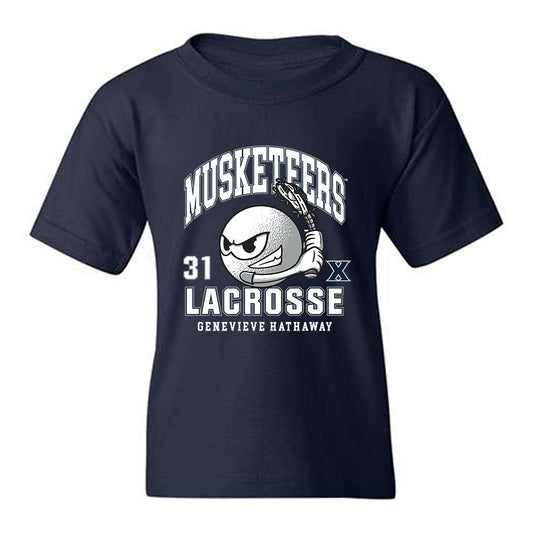 Xavier - NCAA Women's Lacrosse : Genevieve Hathaway - Youth T-Shirt-0