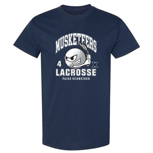 Xavier - NCAA Women's Lacrosse : Paige Schneider - T-Shirt-0