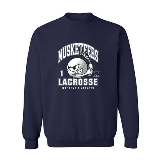 Xavier - NCAA Women's Lacrosse : Mackenzie Metzger - Crewneck Sweatshirt-0