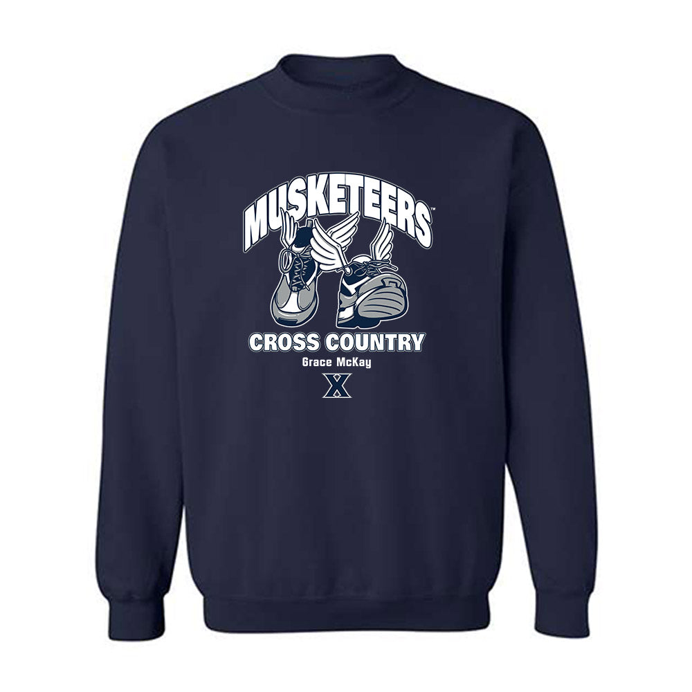 Xavier - NCAA Women's Cross Country : Grace McKay - Fashion Shersey Crewneck Sweatshirt-0